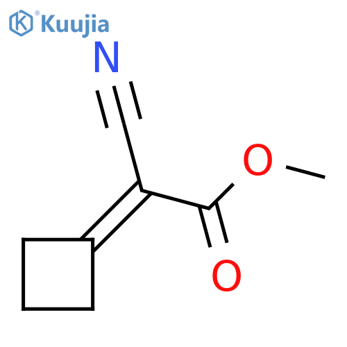 Acetic acid, cyanocyclobutylidene-, methyl ester structure