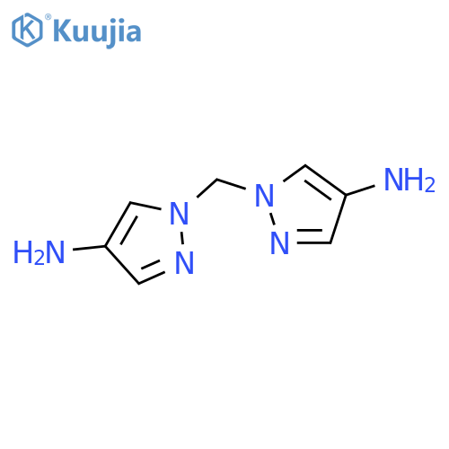 1-(4-amino-1H-pyrazol-1-yl)methyl-1H-pyrazol-4-amine structure