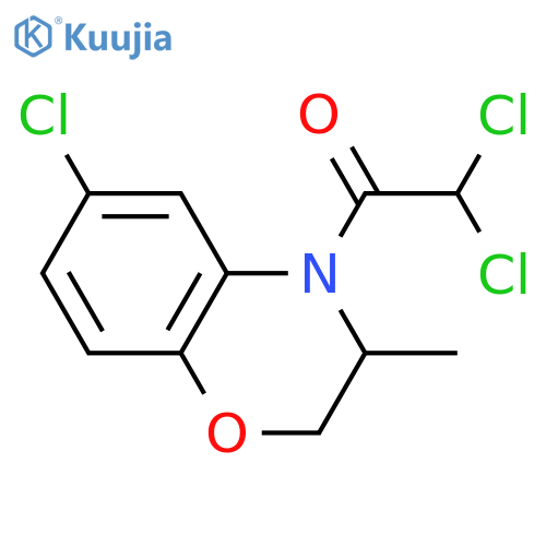 2H-1,4-Benzoxazine, 6-chloro-4-(dichloroacetyl)-3,4-dihydro-3-methyl- structure
