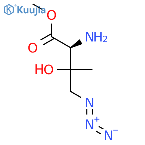D-Valine, 4-azido-3-hydroxy-, methyl ester, (S)- structure