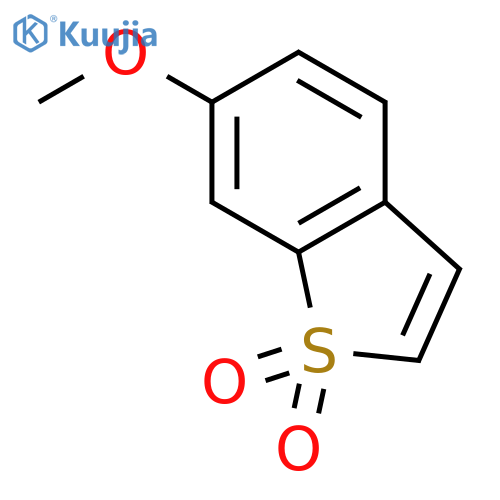 Benzo[b]thiophene, 6-methoxy-, 1,1-dioxide structure
