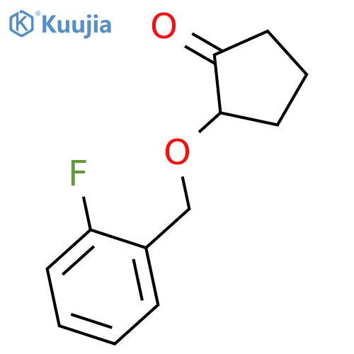 Cyclopentanone, 2-[(2-fluorophenyl)methoxy]- structure