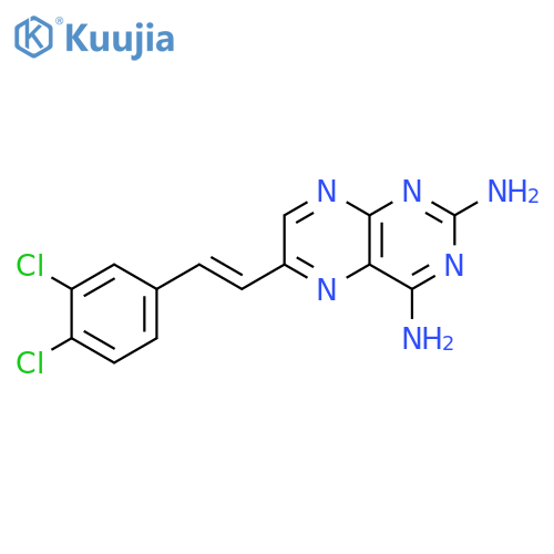 2,4-Pteridinediamine, 6-[2-(3,4-dichlorophenyl)ethenyl]- structure