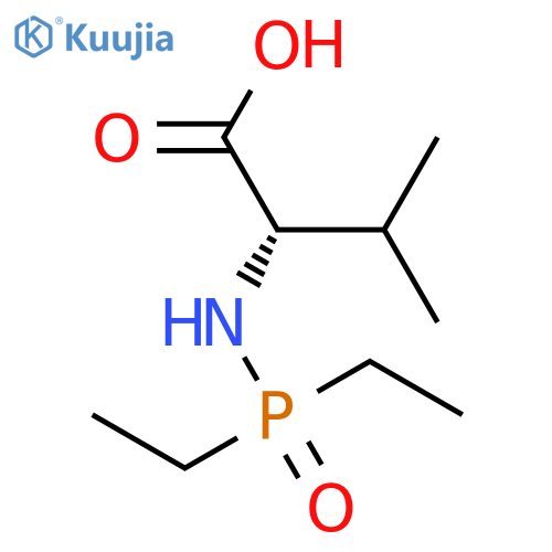 L-Valine, N-(diethylphosphinyl)- structure