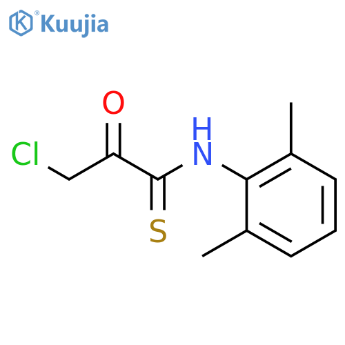 Propanethioamide, 3-chloro-N-(2,6-dimethylphenyl)-2-oxo- structure