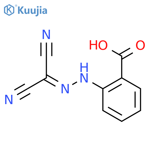 Benzoic acid, 2-[(dicyanomethylene)hydrazino]- structure