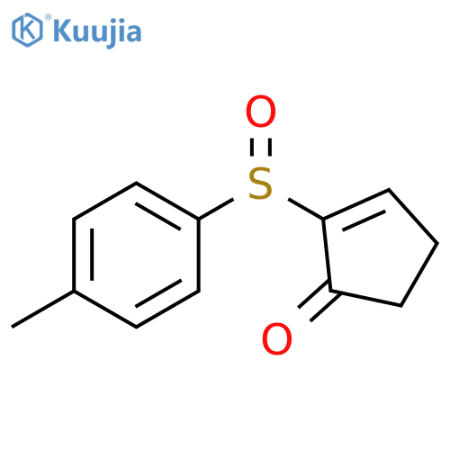 2-Cyclopenten-1-one, 2-[(4-methylphenyl)sulfinyl]- structure
