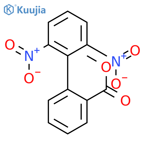 [1,1'-Biphenyl]-2-carboxylic acid, 2',6'-dinitro-, methyl ester structure