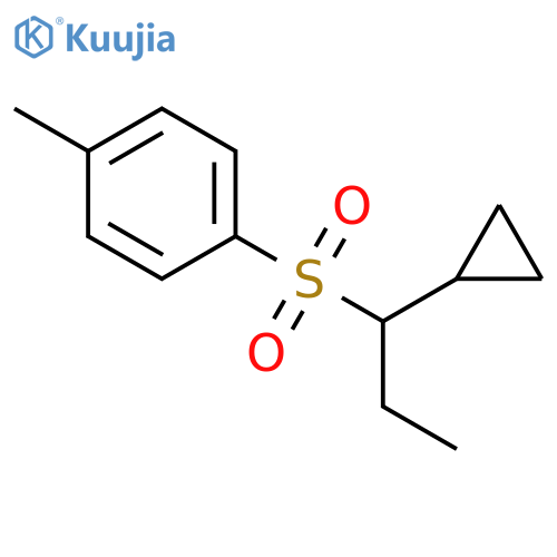 Benzene, 1-[(1-cyclopropylpropyl)sulfonyl]-4-methyl- structure