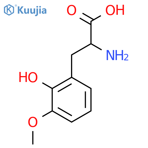 2-amino-3-(2-hydroxy-3-methoxyphenyl)propanoic acid structure