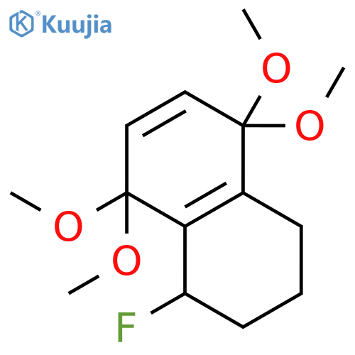 Naphthalene, 5-fluoro-1,4,5,6,7,8-hexahydro-1,1,4,4-tetramethoxy- structure