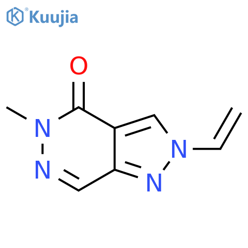 4H-Pyrazolo[3,4-d]pyridazin-4-one, 2-ethenyl-2,5-dihydro-5-methyl- structure