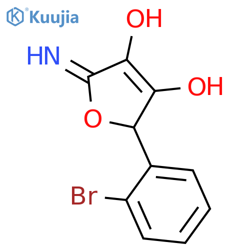 3,4-Furandiol, 2-(2-bromophenyl)-2,5-dihydro-5-imino- structure