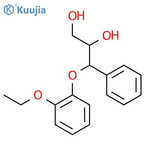 (2RS,3RS)-3-(2-Ethoxyphenoxy)-1,2-dihydroxy-3-phenylpropane structure