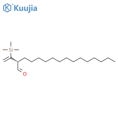 Hexadecanal, 2-[1-(trimethylsilyl)ethenyl]-, (R)- structure