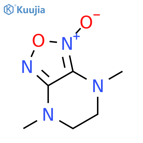 [1,2,5]Oxadiazolo[3,4-b]pyrazine,4,5,6,7-tetrahydro-4,7-dimethyl-, 1-oxide structure