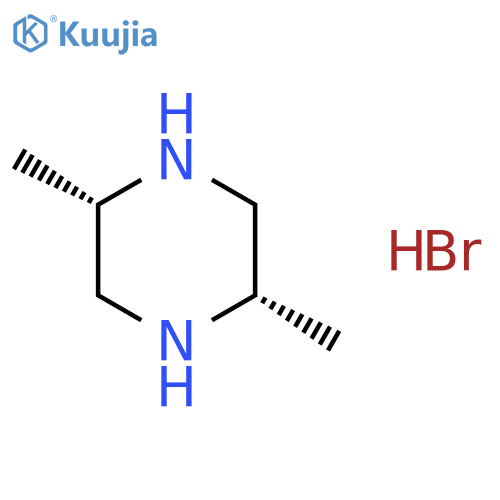 (2S,5S)-2,5-dimethylpiperazine dihydrobromide structure
