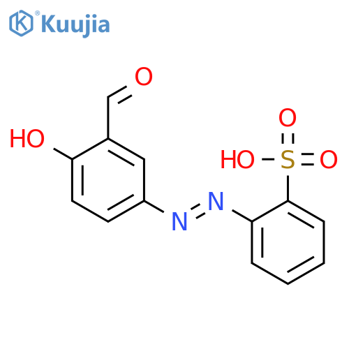 Benzenesulfonic acid, 2-[(3-formyl-4-hydroxyphenyl)azo]- structure