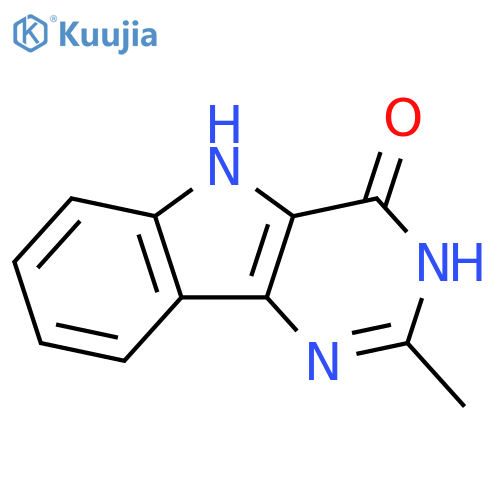 3,5-dihydro-2-methyl-4H-Pyrimido[5,4-b]indol-4-one structure