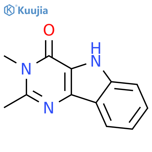 4H-Pyrimido[5,4-b]indol-4-one, 3,5-dihydro-2,3-dimethyl- structure