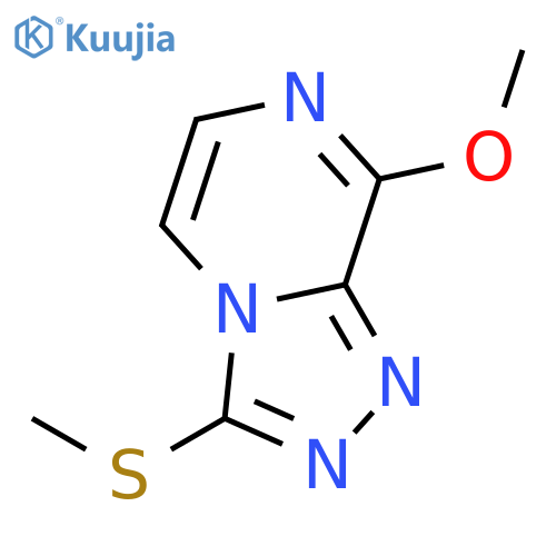 1,2,4-Triazolo[4,3-a]pyrazine, 8-methoxy-3-(methylthio)- structure