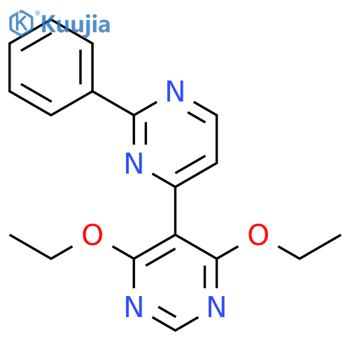 4,5'-Bipyrimidine, 4',6'-diethoxy-2-phenyl- structure
