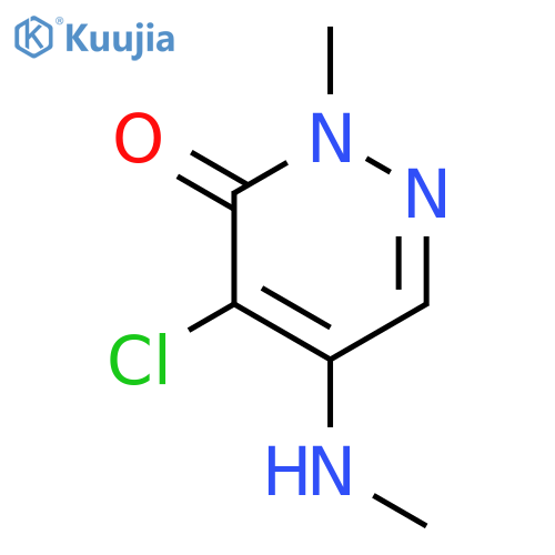 4-chloro-2-methyl-5-(methylamino)-2,3-dihydropyridazin-3-one structure