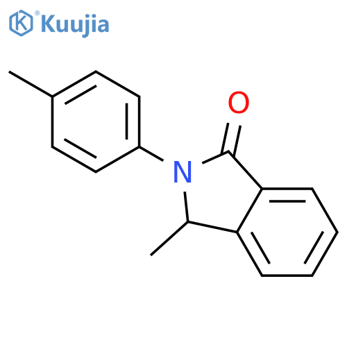 1H-Isoindol-1-one, 2,3-dihydro-3-methyl-2-(4-methylphenyl)- structure