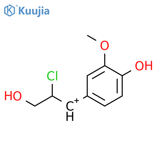 Propylium, 2-chloro-3-hydroxy-1-(4-hydroxy-3-methoxyphenyl)- structure