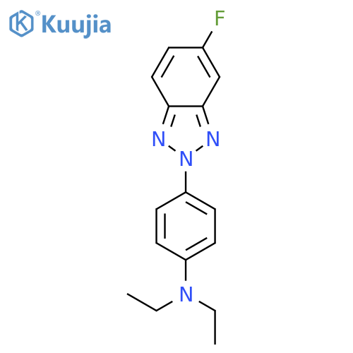 Benzenamine, N,N-diethyl-4-(5-fluoro-2H-benzotriazol-2-yl)- structure