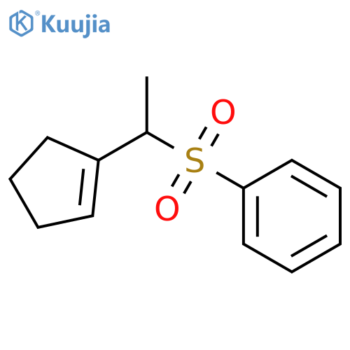 Benzene, [[1-(1-cyclopenten-1-yl)ethyl]sulfonyl]- structure