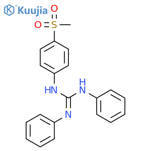 Guanidine, N-[4-(methylsulfonyl)phenyl]-N',N''-diphenyl- structure