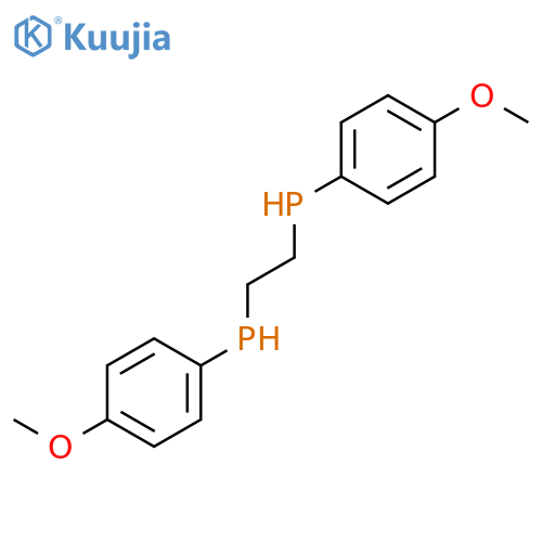 Phosphine, 1,2-ethanediylbis[(4-methoxyphenyl)- structure