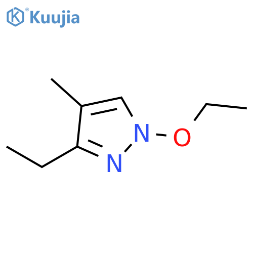 1H-Pyrazole, 1-ethoxy-3-ethyl-4-methyl- structure