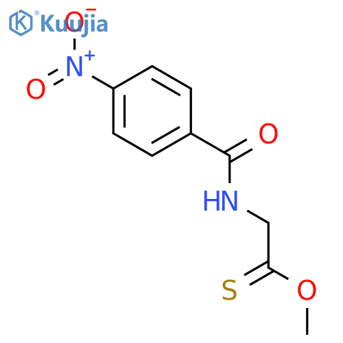 Ethanethioic acid, [(4-nitrobenzoyl)amino]-, O-methyl ester structure