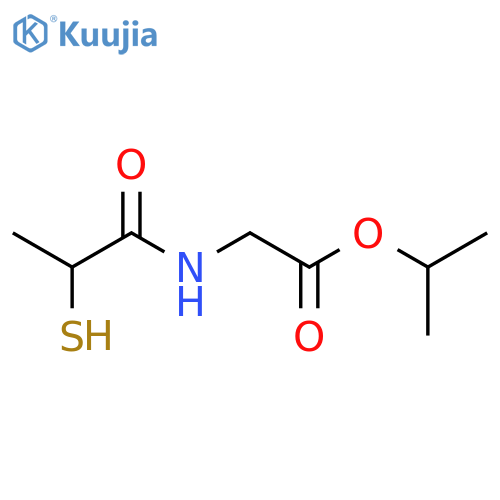 propan-2-yl 2-(2-sulfanylpropanamido)acetate structure
