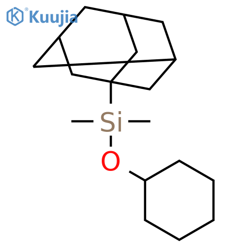 Silane, (cyclohexyloxy)dimethyltricyclo[3.3.1.13,7]dec-1-yl- structure