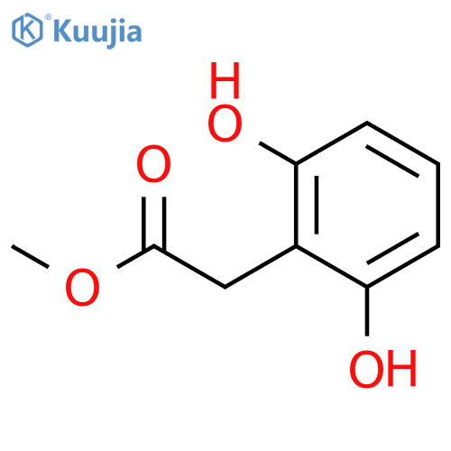 Benzeneacetic acid, 2,6-dihydroxy-, methyl ester structure