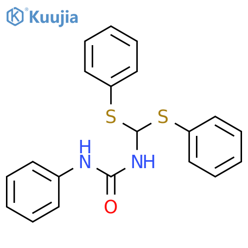 Urea, N-[bis(phenylthio)methyl]-N'-phenyl- structure