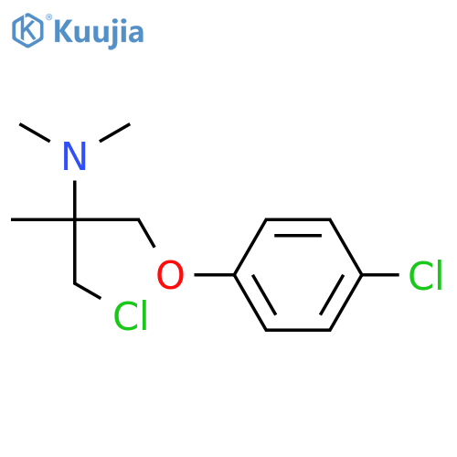 2-Propanamine, 1-chloro-3-(4-chlorophenoxy)-N,N,2-trimethyl- structure