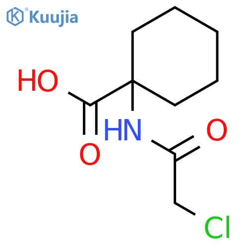 1-(2-chloroacetamido)cyclohexane-1-carboxylic acid structure