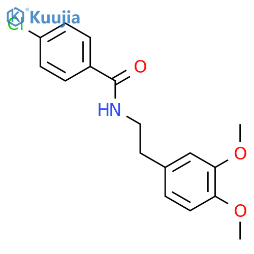 Benzamide, 4-chloro-N-[2-(3,4-dimethoxyphenyl)ethyl]- structure
