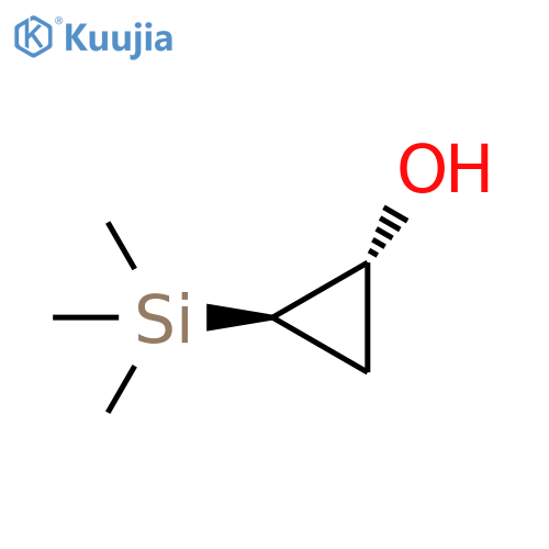 Cyclopropanol, 2-(trimethylsilyl)-, trans- structure