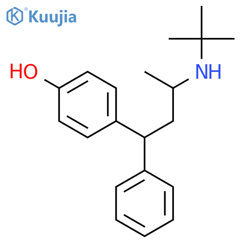 Phenol, 4-[3-[(1,1-dimethylethyl)amino]-1-phenylbutyl]- structure