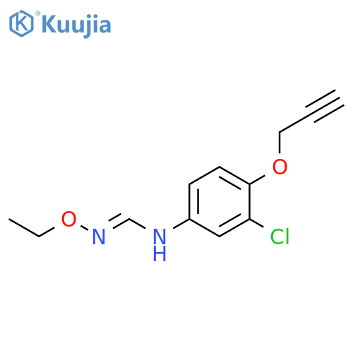 Methanimidamide, N-[3-chloro-4-(2-propynyloxy)phenyl]-N'-ethoxy- structure