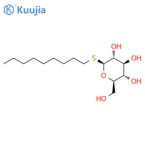 Nonyl b-D-thioglucopyranoside structure