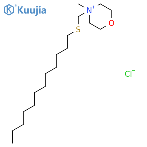 Morpholinium, 4-[(dodecylthio)methyl]-4-methyl-, chloride structure