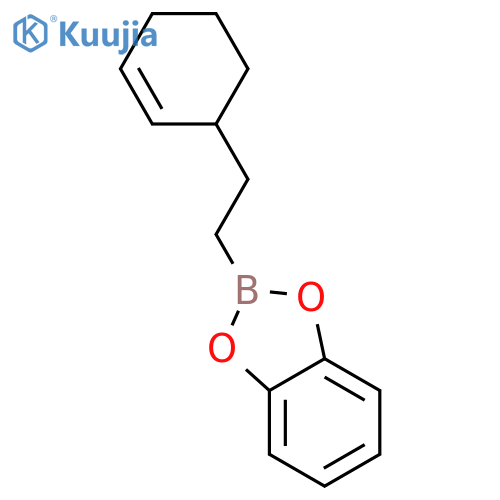 1,3,2-Benzodioxaborole, 2-[2-(2-cyclohexen-1-yl)ethyl]- structure