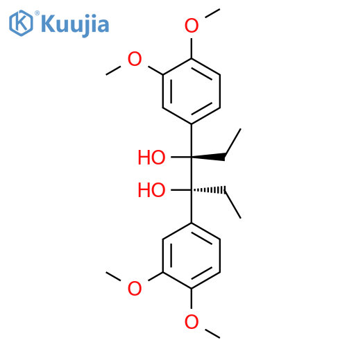 3,4-Hexanediol, 3,4-bis(3,4-dimethoxyphenyl)-, (R*,R*)- structure