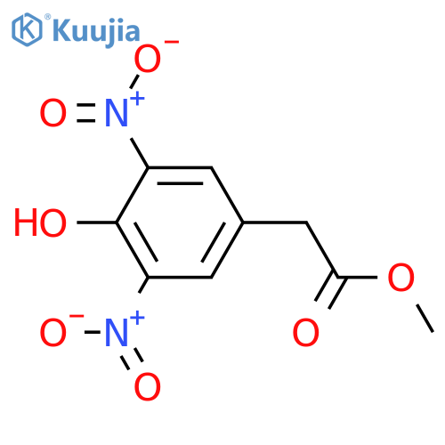 4-Hydroxy-3,5-dinitrophenylacetic acid; Me ester structure